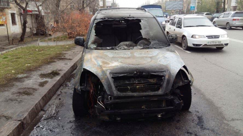 Еще один автопожар в Алматы (ФОТО)