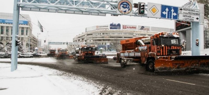 За три дня в Алматы выпало 25 см снега