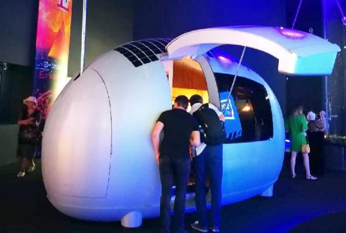 Словацкий павильон на ЭКСПО показал знаменитый дом-экокапсулу