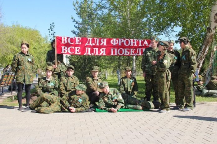 В Кокшетау прошел автопробег, посвященный Дню Победы