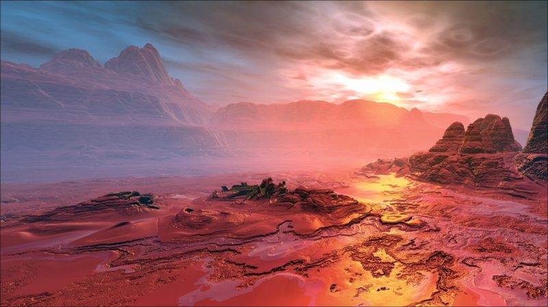 Ученые нашли места для размещения баз на Марсе
