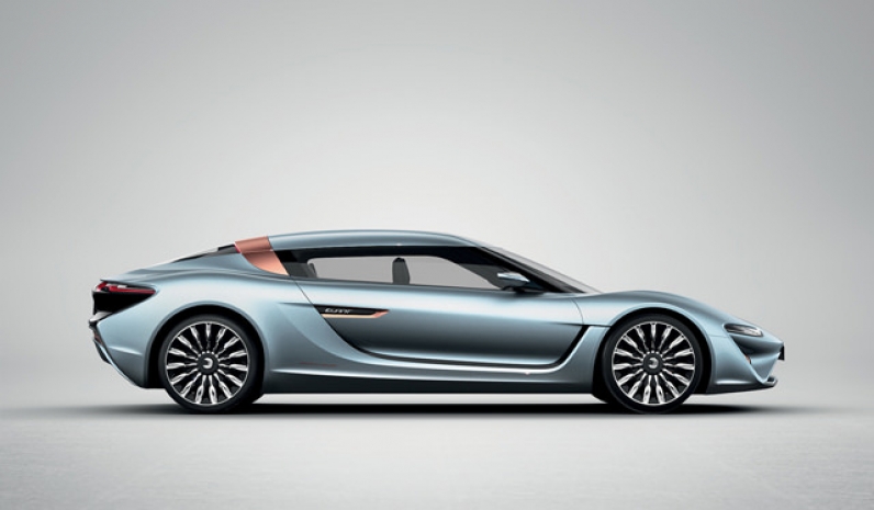 Концепт электромобиля Quant e-Sportlimousine на соленой воде
