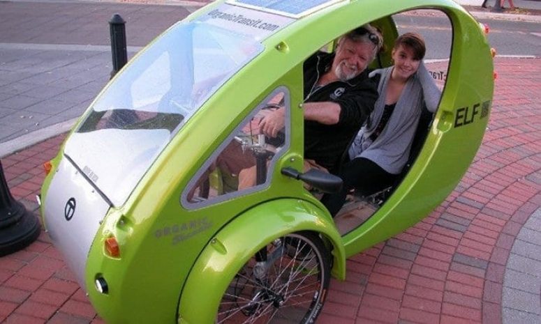 Веломобиль ELF на солнечных батареях в двухместном варианте