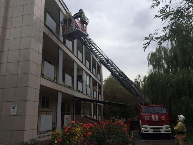 «Пожар» в Доме ветеранов Алматы ликвидирован