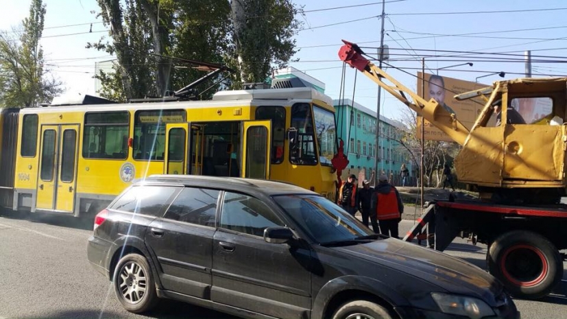 Очередное ЧП с участием трамвая произошло в Алматы (ФОТО)