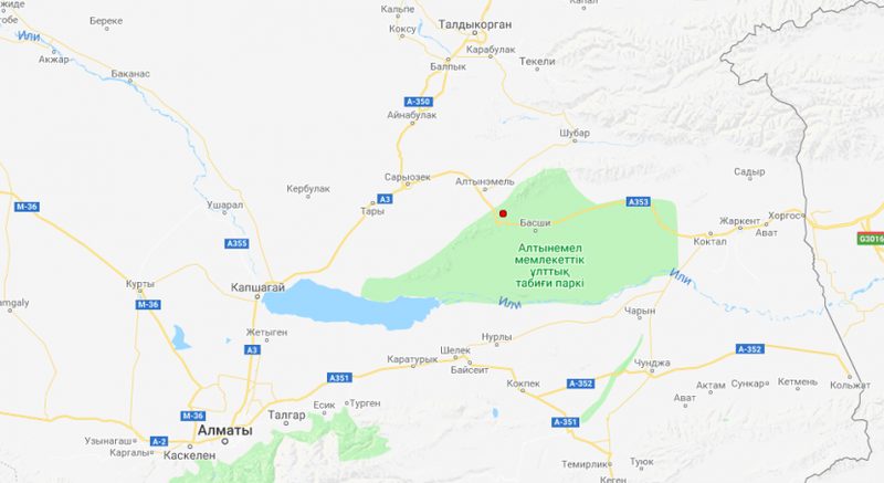 В 171 километре от Алматы зафиксировано землетрясение