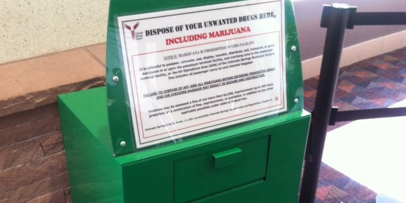 На территории аэропорта в Лас-Вегасе появились контейнеры для марихуаны