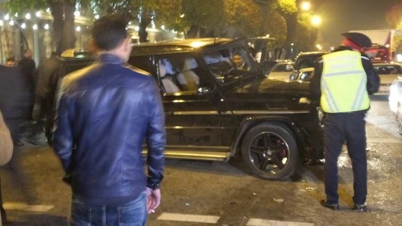 Авария в центре Алматы (ФОТО)