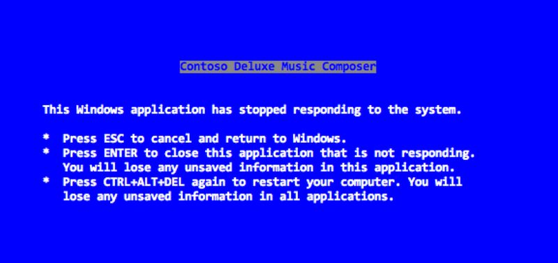 Текст на синем экране смерти Windows написал Стив Балмер