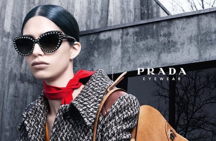 Рекламная кампания очков Prada