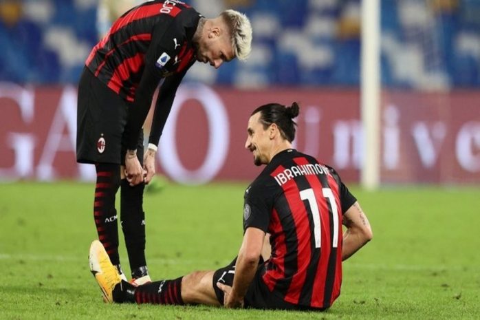 Травму в матче с «Наполи» получил Златан Ибрагимович