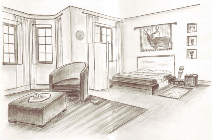 Простой дизайн спален в стандартных квартирах