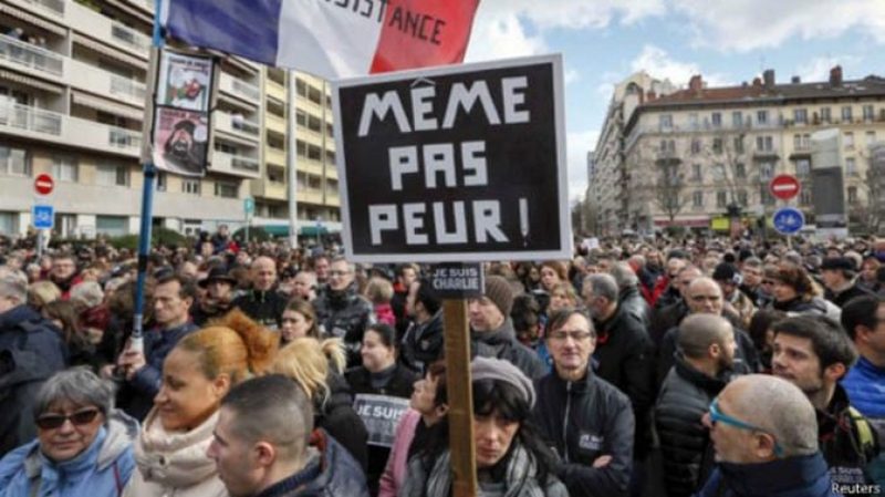 На марши единства во Франции вышли три миллиона человек