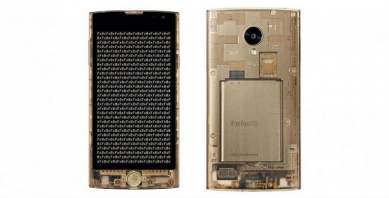 Представлен прозрачный смартфон на Firefox OS