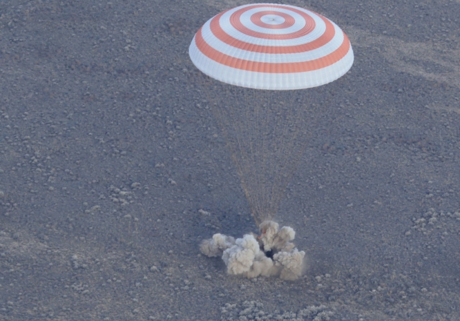 Экипаж МКС вернулся на Землю