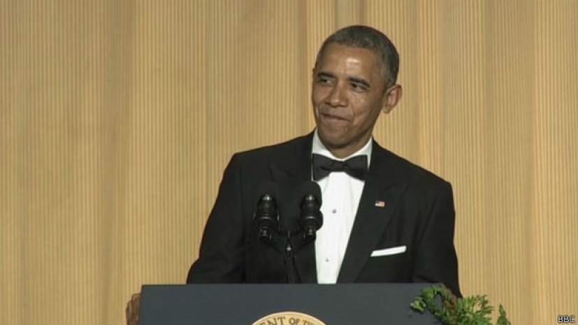 На приеме для прессы Обама шутил о голом торсе Путина