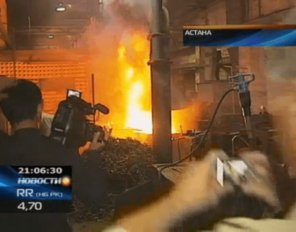 В Астане на заводе взорвались боеприпасы