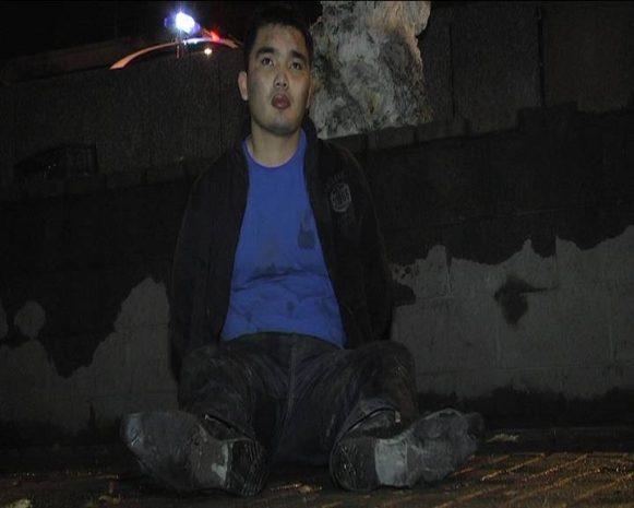 В Алматы вооруженный автоугонщик попал в ДТП. Фото