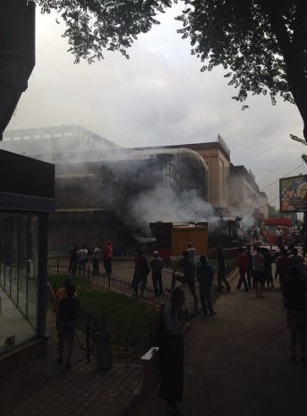 Пожар в Алматы: видеоотчет