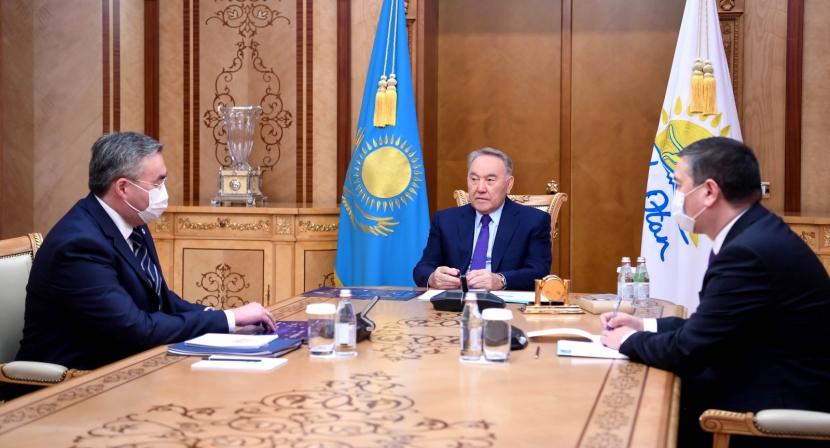 Елбасы встретился с Мухтаром Тлеуберди