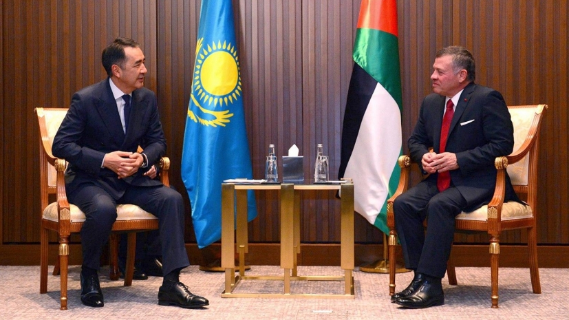 Сагинтаев провел встречу с королем Иордании Абдаллой II