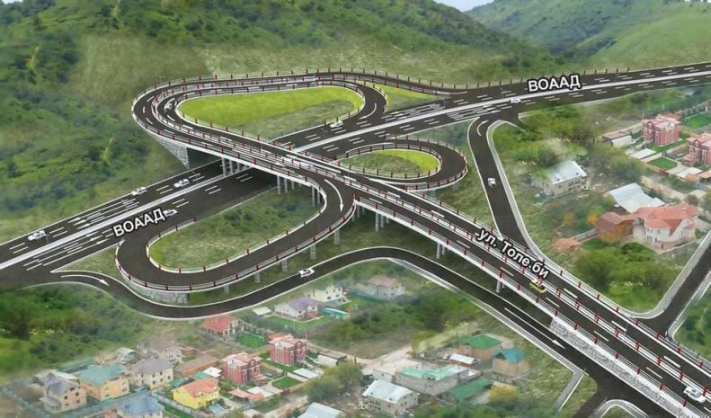 В Алматы открыто движение на развязке Толе би – ВОАД