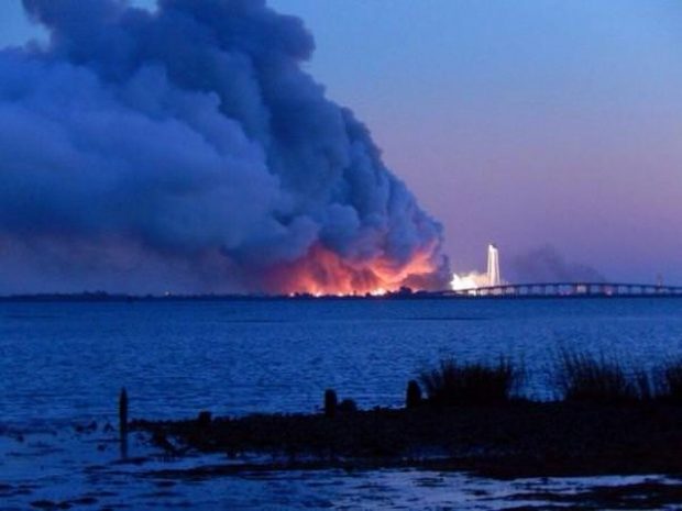 Ракета-носитель Antares взорвалась сразу после старта [видео]Эксклюзив