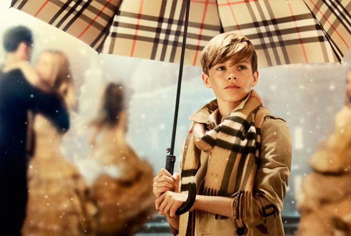 Ромео Бекхэм в рождественском фильме Burberry