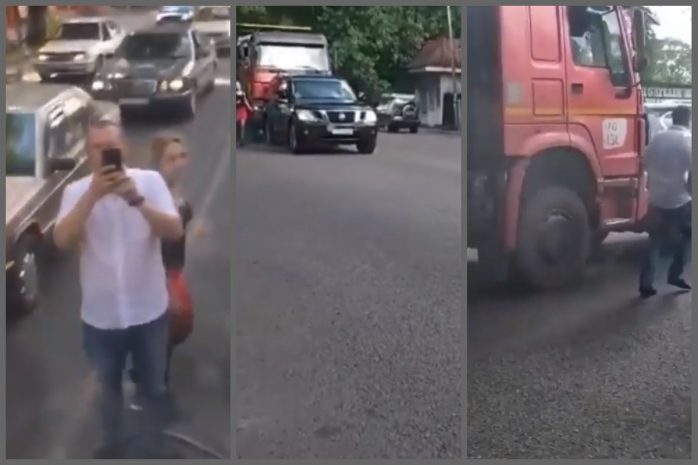 Инцидент с грузовиком и внедорожником объяснили в полиции Алматы