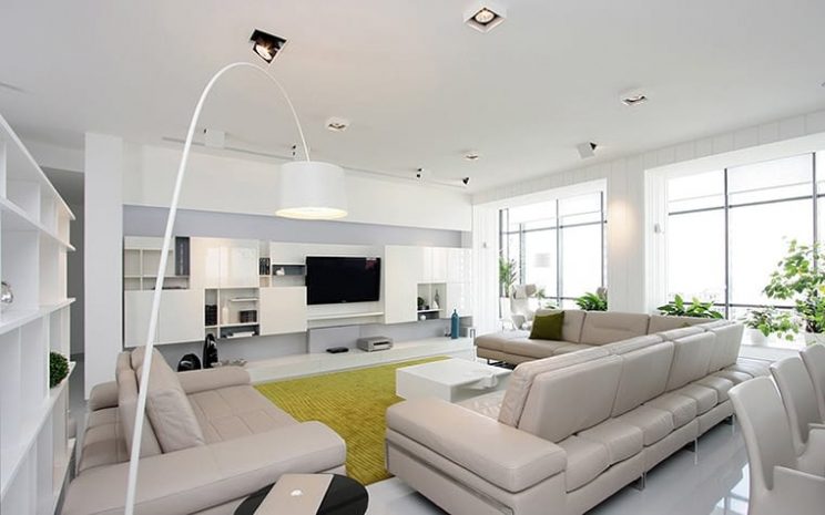 Точечные светильники в интерьере