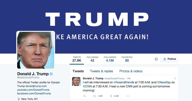 Трампа на 11 минут лишили аккаунта в Twitter