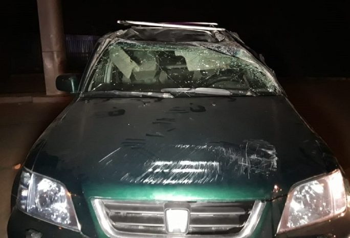 Машина перевернулась в Алматы