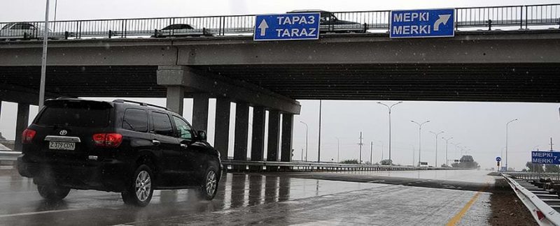 В Жабылской области сдан очередной участок автобана