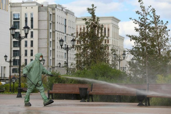 Военные возобновили дезинфекцию в Нур-Султане