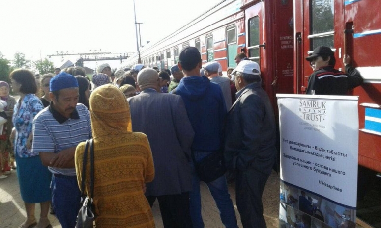 Более 13 тыс. жителей отдаленных станций и разъездов обследованы врачами медицинских поездов