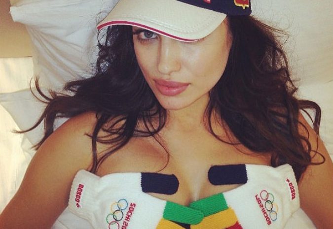 Ирина Шейк разделась на Олимпиаде в Сочи