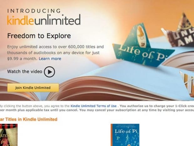 Amazon тестирует безлимитный абонемент на книги