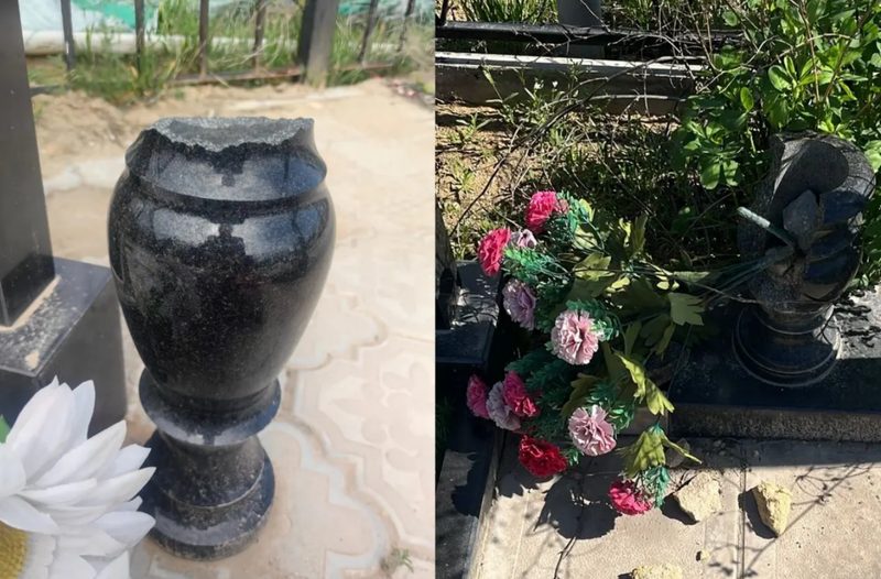 В Актау неизвестные громят городское кладбище