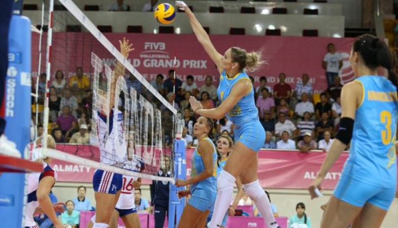 Казахстанская женская сборная по волейболу обыграла Таиланд