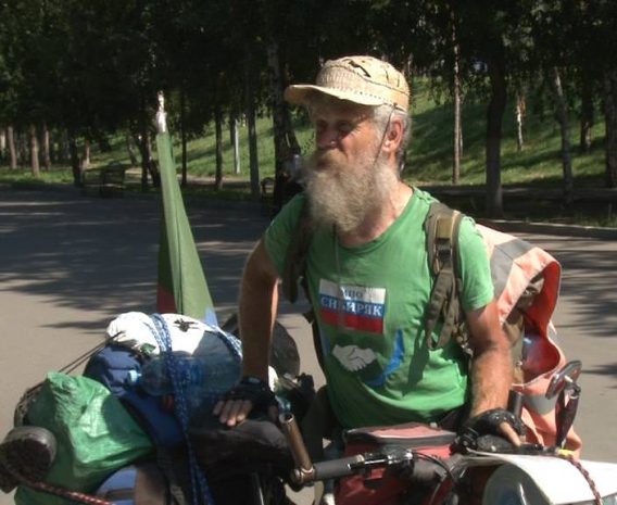 22 тыс. км преодолел на велосипеде и прибыл в Павлодар известный путешественник