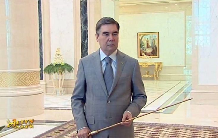 Главу Туркменистана показали в репортаже гостелевидения