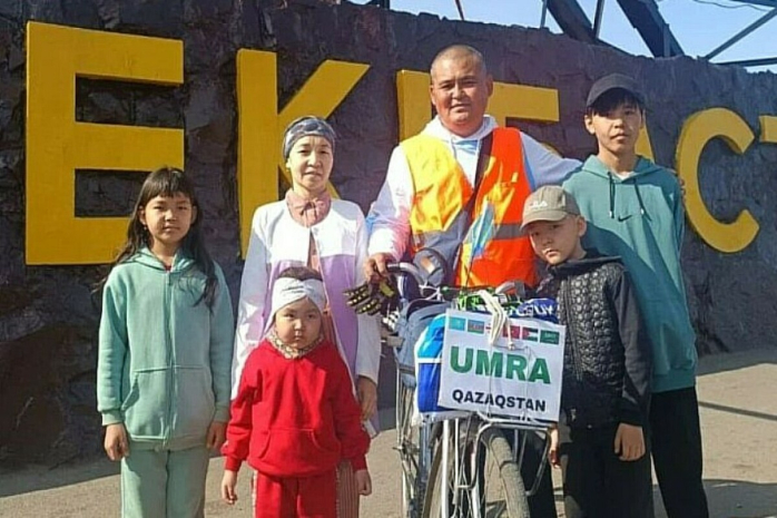 На велосипеде отправился в Мекку житель Экибастуза