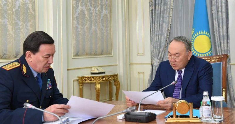 Назарбаев дал поручения главе МВД в связи с обильными паводками