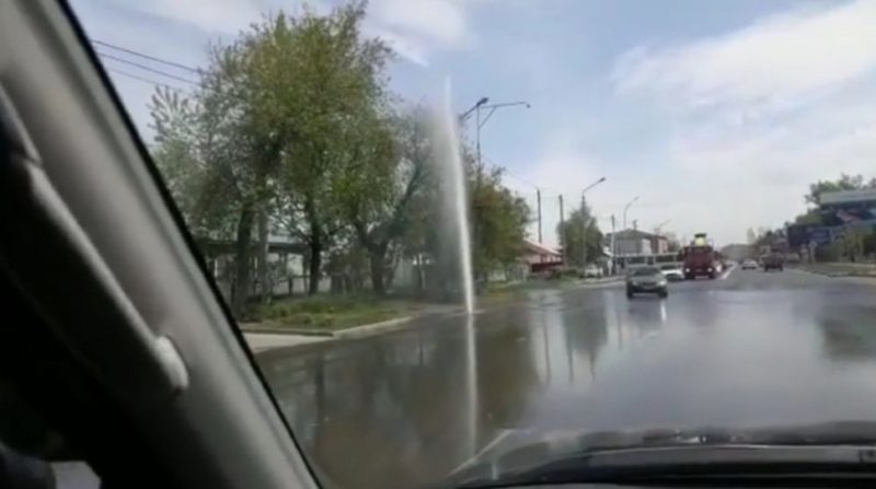 Новый «гейзер» забил в Павлодаре