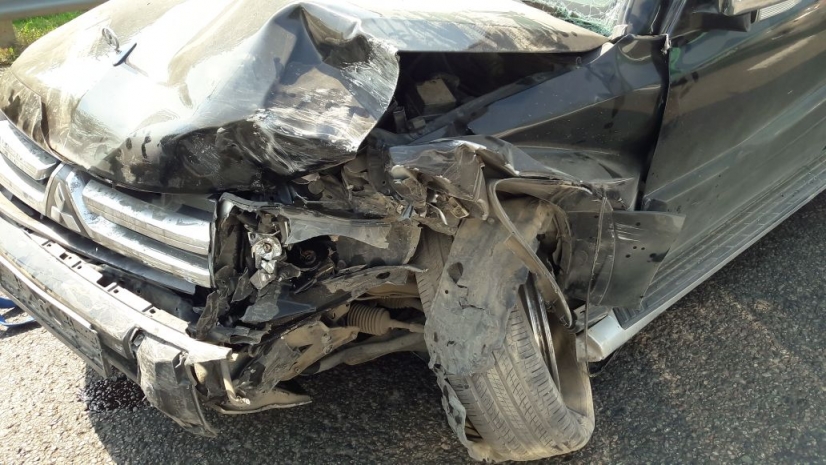 На Северном кольце в Алматы большая пробка из-за нескольких ДТП