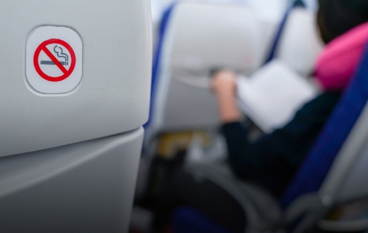 Оштрафован киевлянин, куривший на борту рейса из Сеула в Алматы