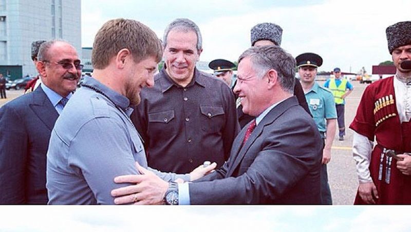 Кадыров накормил Короля Иордании