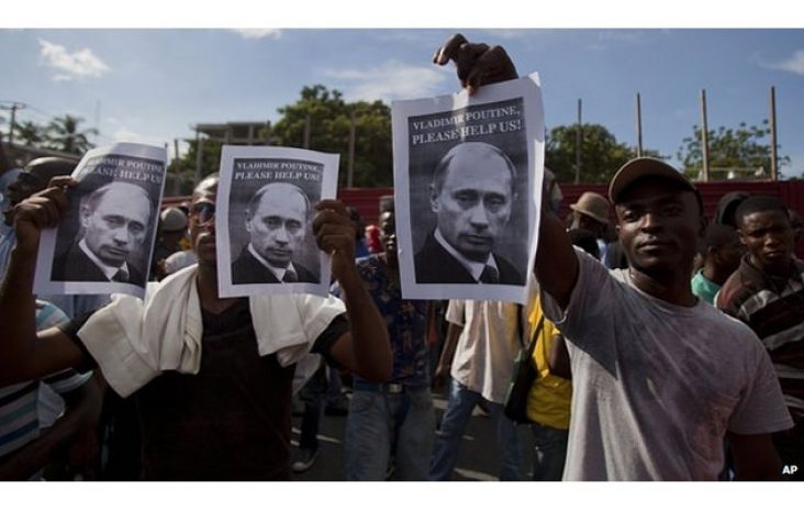 Гаитянские демонстранты попросили помощи у Путина