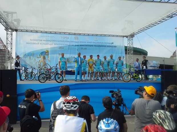 Велопробег, посвященный Дню Конституции, прошел в Астане