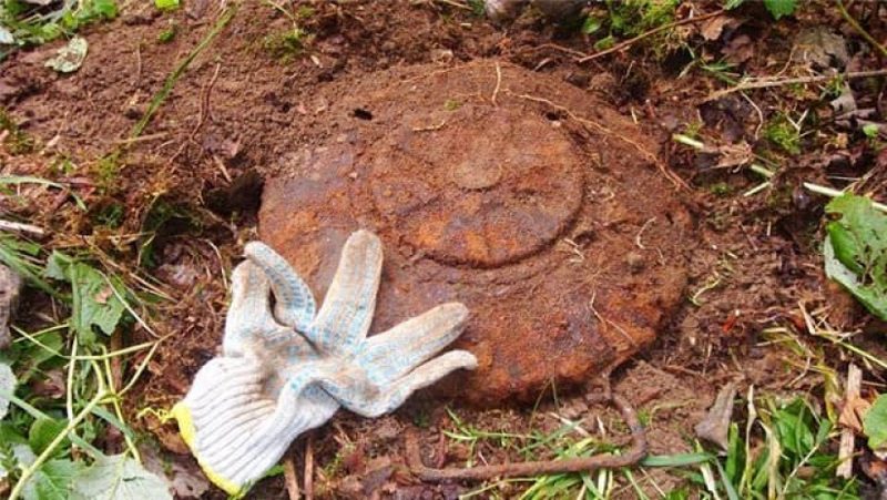 Противотанковая мина найдена при рытье траншеи в Темиртау